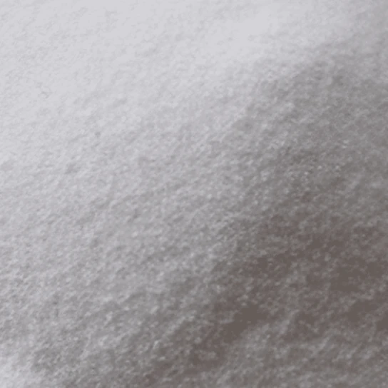 White quartz powder in a smooth heap