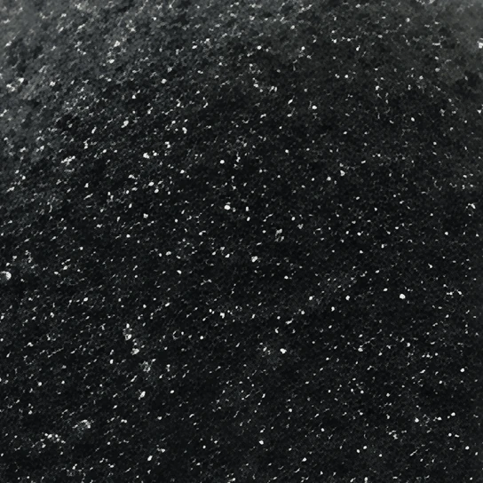 Black rutile grains with bright glints